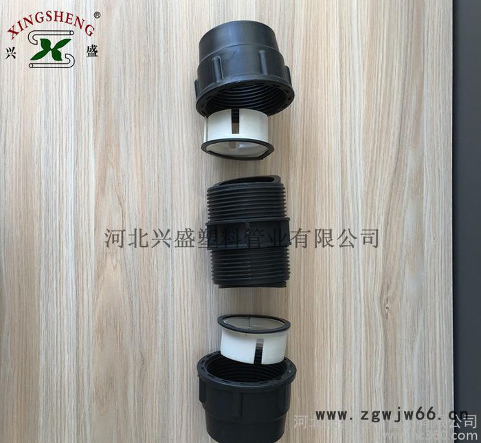 软带直通 PE软带快接连接头 PE软带快接直通 节水灌溉水带管件图3