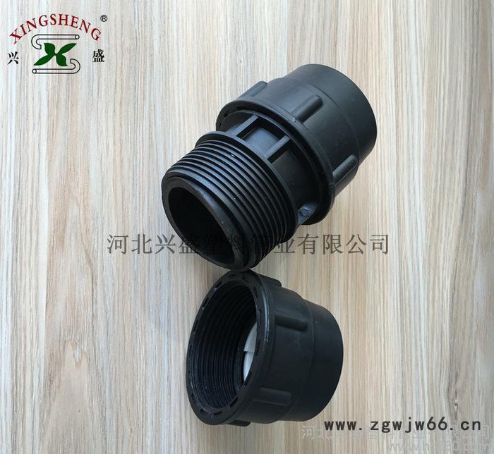 软带直通 PE软带快接连接头 PE软带快接直通 节水灌溉水带管件图2