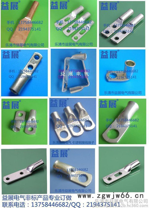 **紫铜镀银环保喇叭口管形裸端头EN1008管型端子空心直通接线管益展**图2