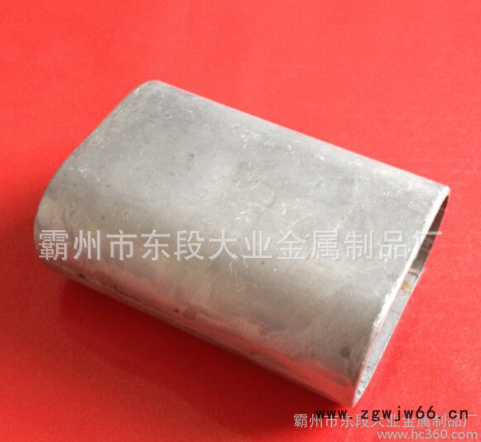 锌钢护栏铸铝材质平板直通连接件 腰圆管直接图2