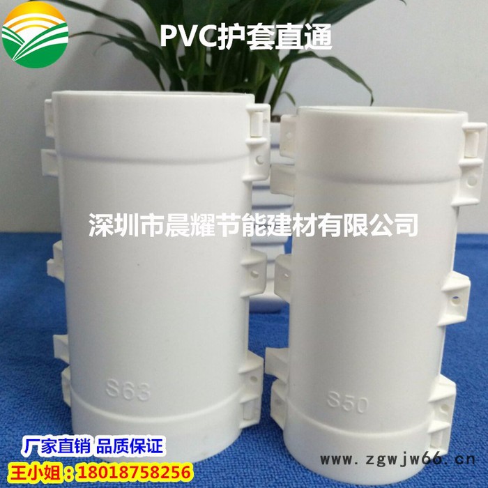 PVC护套连接片直通/直接/大小头 63mm聚氨酯保温管外壳 晨耀节能图2