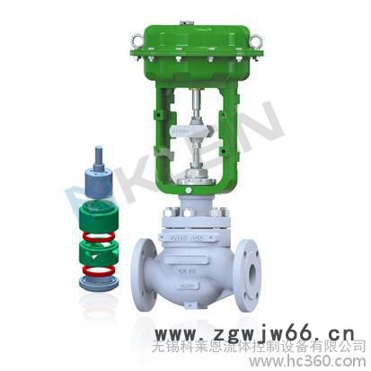 供应无锡**KLEIN直通式  角式套筒单座气动调节阀图2