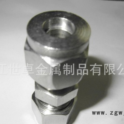 可定制生产不锈钢六角直通卡套接头