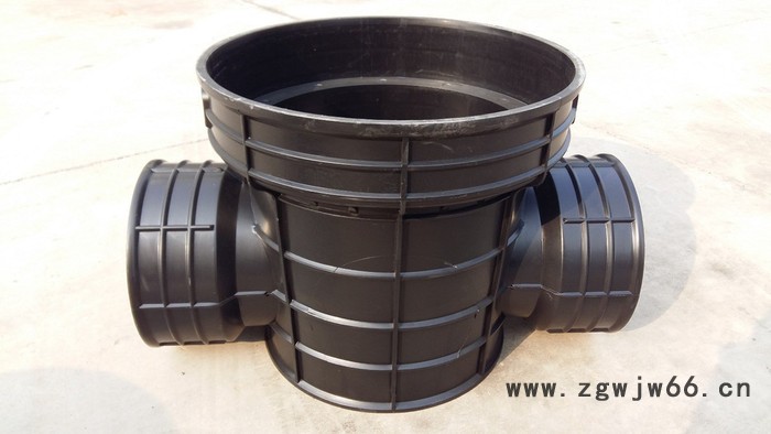 塑料检查井价格实惠 ** 雨水井 排污井 流槽直通井450*225图3
