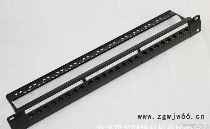24口超六类网络直通模块配线架 CAT6 配线架 可OEM贴图3