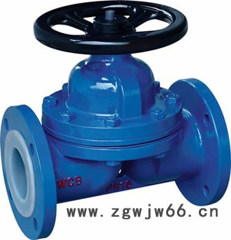 山东创海G41J，G41F、直流式、,直通式,、截止式,衬氟隔膜阀,三通衬胶隔膜阀图3