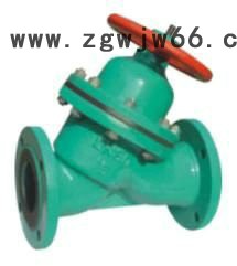 山东创海G41J，G41F、直流式、,直通式,、截止式,衬氟隔膜阀,三通衬胶隔膜阀图5