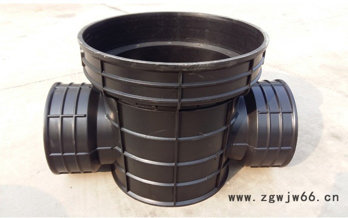 浙江五水共治排水井塑料检查井PE雨水检查井 流槽直通井450*200图2