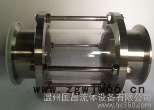 直销不锈钢304316卫生级快装视镜/容器玻璃管/卡盘直通视图2