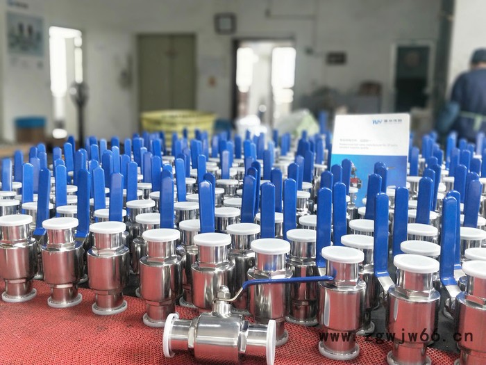 伟恒卫生级不锈钢直通球阀 304卫生级快装手动球阀图2