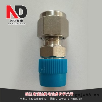 供应诺达机电卡套式直通终端接头,卡套式弯通