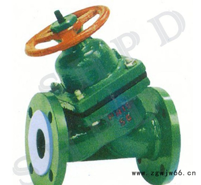 G45F6衬氟隔膜阀（直通式）衬F4 衬氟隔膜阀 化工海水防图2