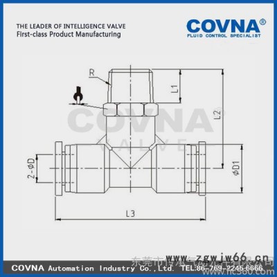 气动内螺纹直通接头