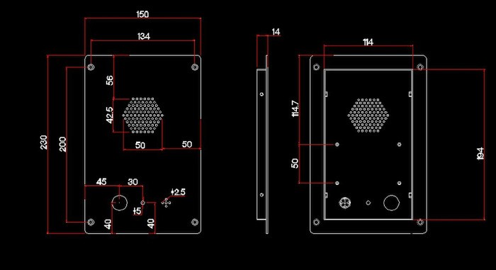 供应昆仑KNZD-11点对点直通电话机，免提洁净室电话图2