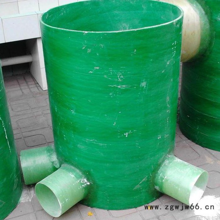 聚石   生产直销   污水雨水玻璃钢检查井    排水直通式玻璃钢观察井  玻璃钢检查井图2