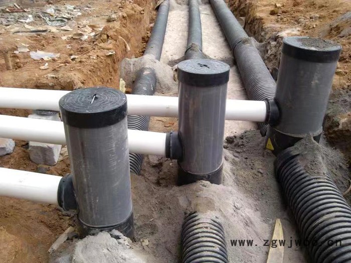 专业供应排污塑料检查井 流槽直通井座 塑料雨水井图4