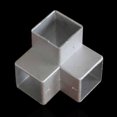 占胜铝艺，厂家供应大门配件HL-030面管直通，护栏配件