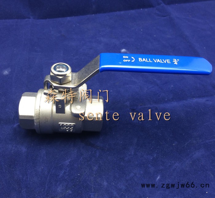 直销1/2寸304二片式球阀内螺纹直通式图2