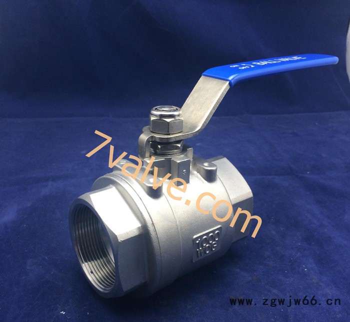 直销1/2寸304二片式球阀内螺纹直通式图3