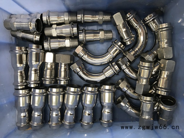 信烨不锈钢管件双卡压直通管件DN15家庭，酒店专用三通四通弯头卡压管件图7