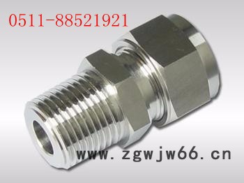 **不锈钢304  321 316 YZG1系列双卡套直通中间接头 双卡套直通终端锥管接头 双卡套直通穿板接头图2