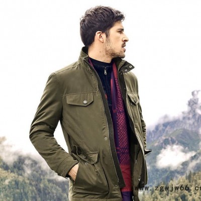 **男装 男士棉衣 加厚立领棉服 直通复古休闲外套DZ412
