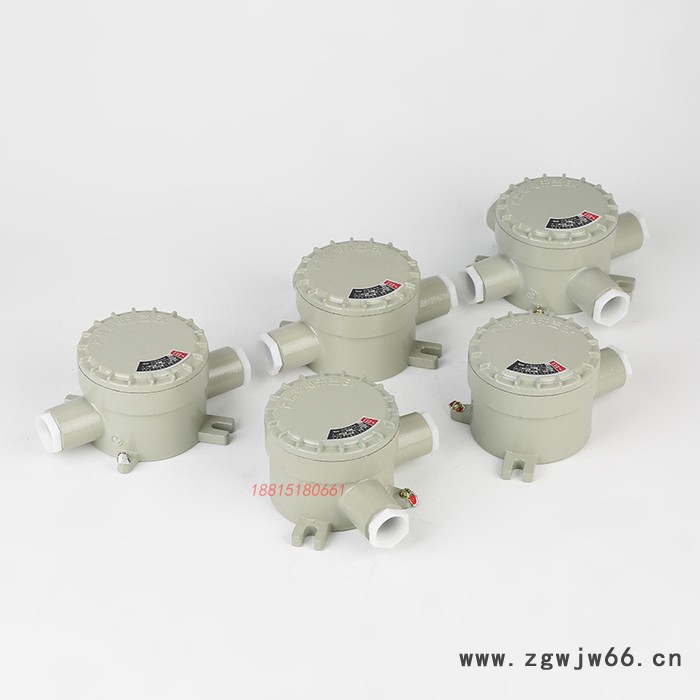 防爆接线盒AH过线盒直通三通四通铝合金4分6分平盖吊盖接线盒图3