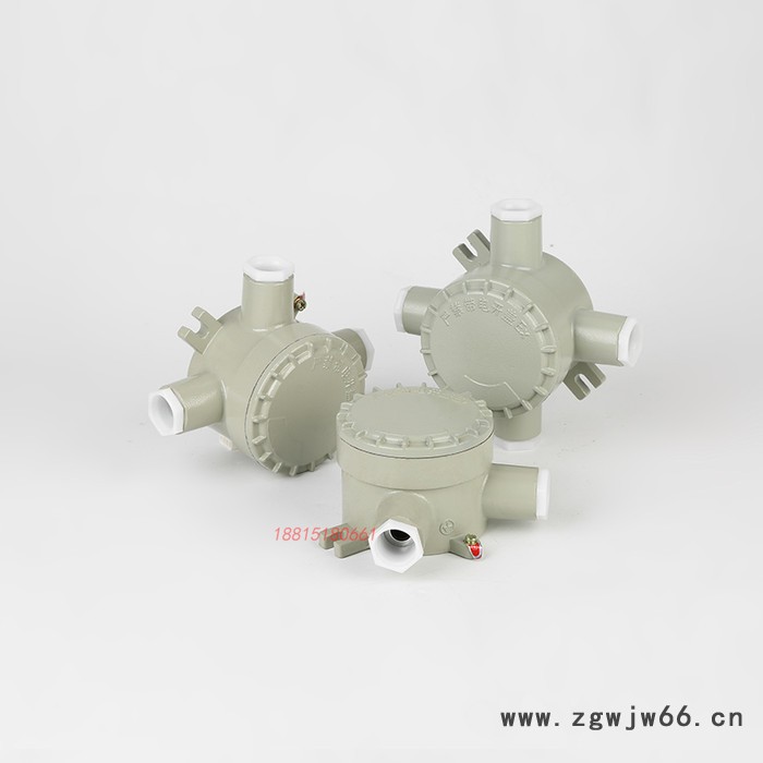 防爆接线盒AH过线盒直通三通四通铝合金4分6分平盖吊盖接线盒图5