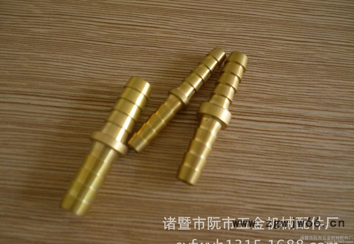 黄铜宝塔直通接头，一字二通管件接头图3