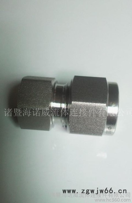 不锈钢卡套接头，不锈钢直通接头 不锈钢双卡套接头图2