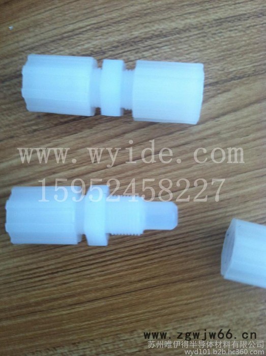 PFA接头/英特格/扩口/1/2直通接头/工程塑料/半导体工业设备配件/图4