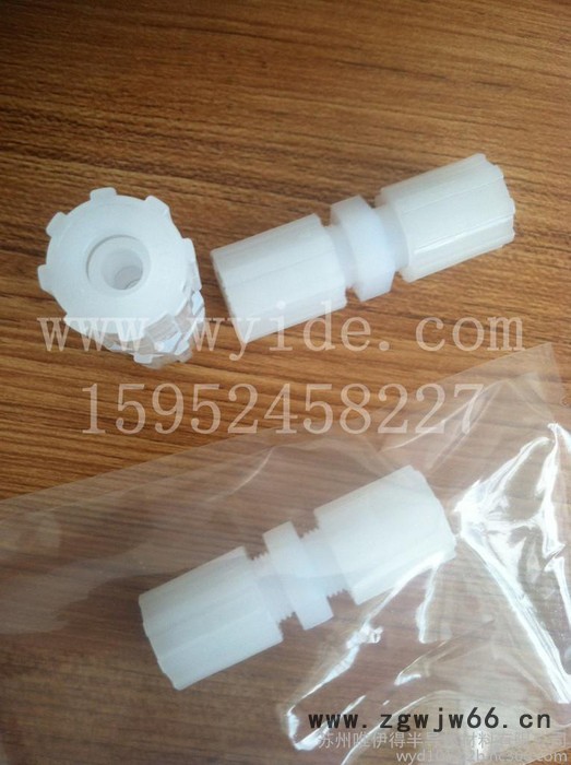 PFA接头/英特格/扩口/1/2直通接头/工程塑料/半导体工业设备配件/图8