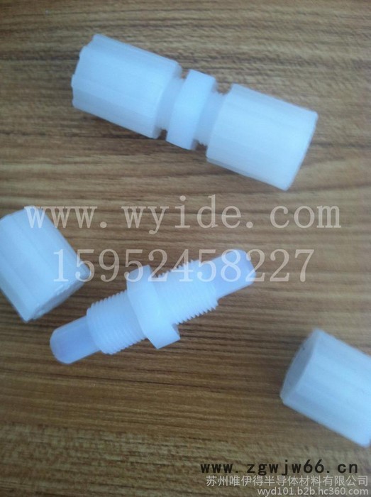 PFA接头/英特格/扩口/1/2直通接头/工程塑料/半导体工业设备配件/图5