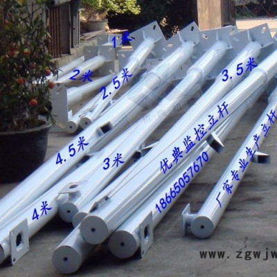 监控立杆3米3.5米4米4.5米5米6米监控立杆直通杆