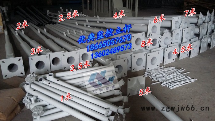 监控立杆3米3.5米4米4.5米5米6米监控立杆直通杆图4