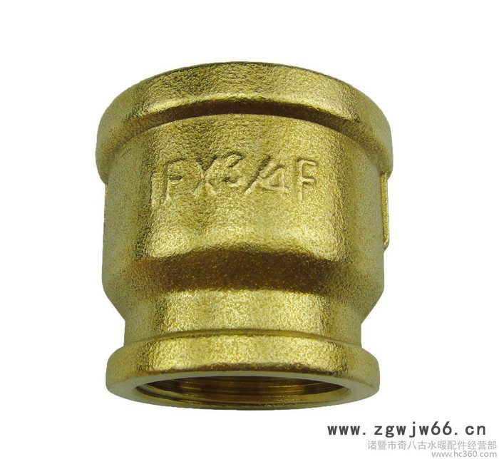 加厚直通接头 1寸转6分黄铜变径接头 双内丝直接水管接头图3