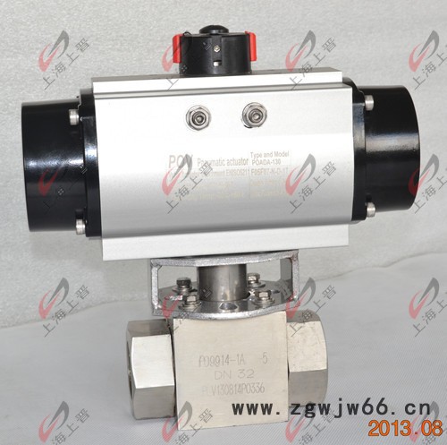 直通式不锈钢气动高压球阀