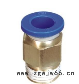 气动元件空压机气管快速接头外螺纹直通PC6-0102气动接头图2