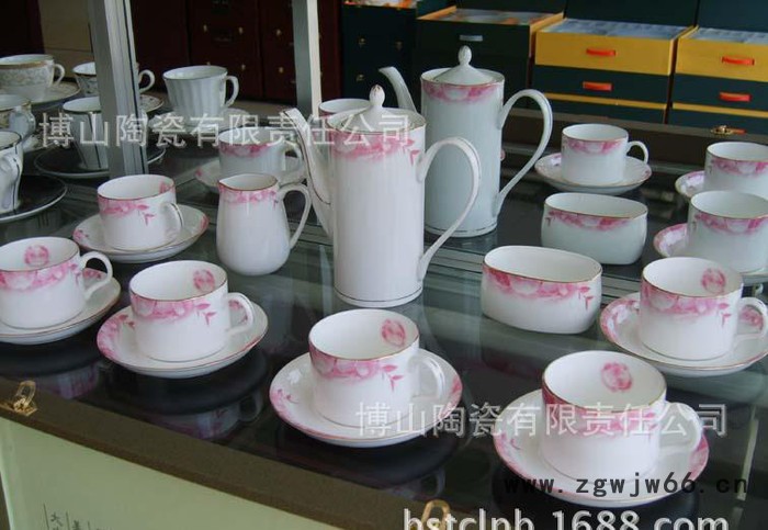 山东淄博陶瓷茶具 茶具骨质瓷茶具15头直通壶茶具淄博陶瓷图3