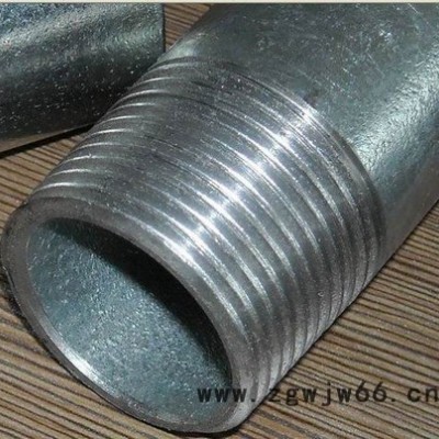 热浸锌导线管  两端螺带热镀锌直通管  薄壁空心管 镀锌管