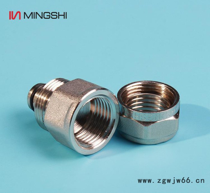 铭仕 铝塑管铜接头 铝塑管铜配件 太阳能卡套式内牙直通S16图3