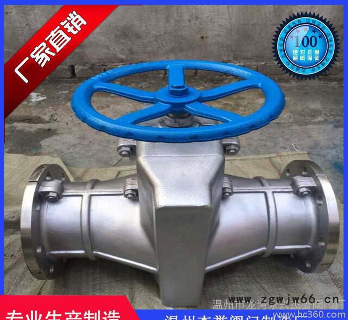 直销 GJ41X 铝合金管夹阀 衬胶管夹阀 直通式 胶管阀图2