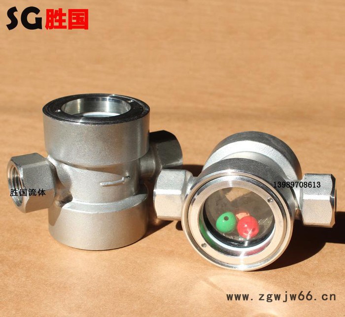 不锈钢内螺纹视镜 丝扣浮球视镜 流量观察阀 气流直通视镜图3