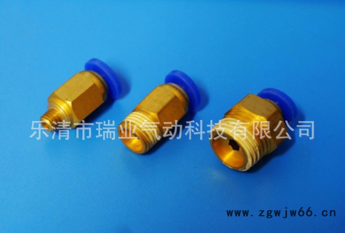 ,【现货】气动快速接头 外螺纹直通 **铜PC6-M5/01/02/03/04图3