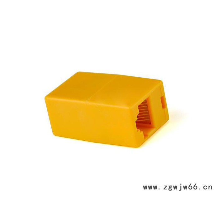 RJ45镀金网线接头延长连接器 双通接头 网络直通头模块100个/包图3