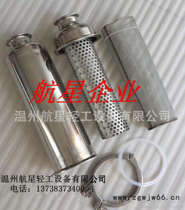 不锈钢卫生级快装管道过滤器，直通过滤器（10英寸）图2