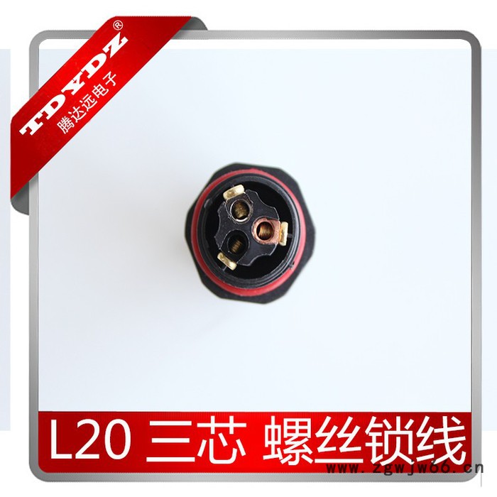腾达远连接器供应组装/注塑式防水连接器 户外设备 快捷连接器 L20-3芯直通 防水等级IP68图4