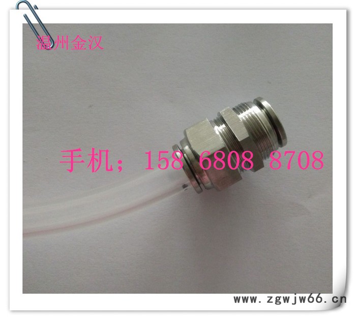 不锈钢304快插接头/穿板快插直通/气管接头/PU PV PC穿板气动接头图2