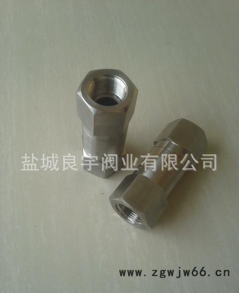 LNG天然气直通式内螺纹高压单向阀/止回阀图2