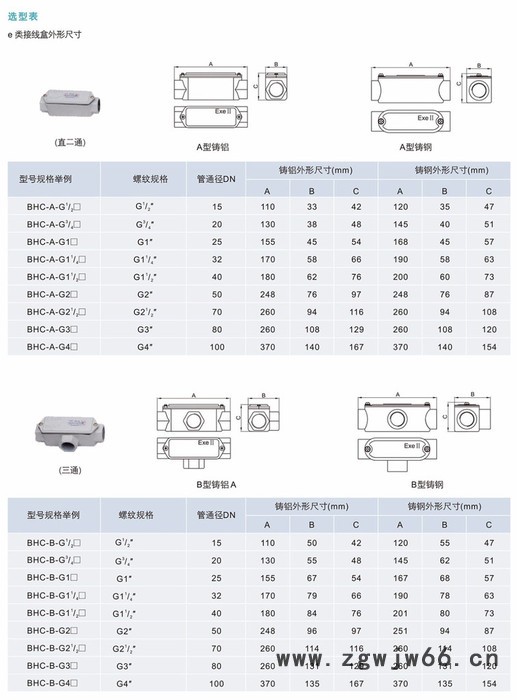 防爆穿线盒(元宝、三通、左右弯、直通)型号 价格 专业生产 广东**图3